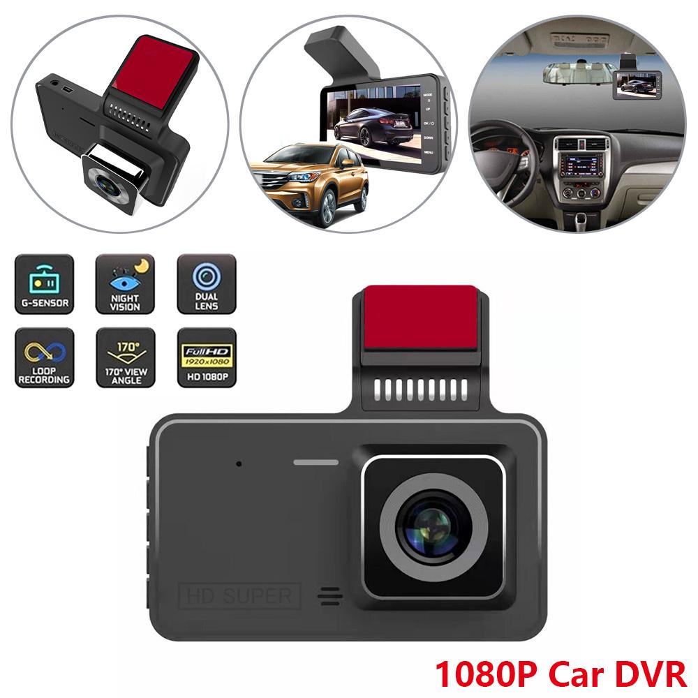 4Inch 1080P Car DVR Dash Camera Front Camera Wide Angle Auto Recording Driving Recorder With Parking Monitoring Dashcam