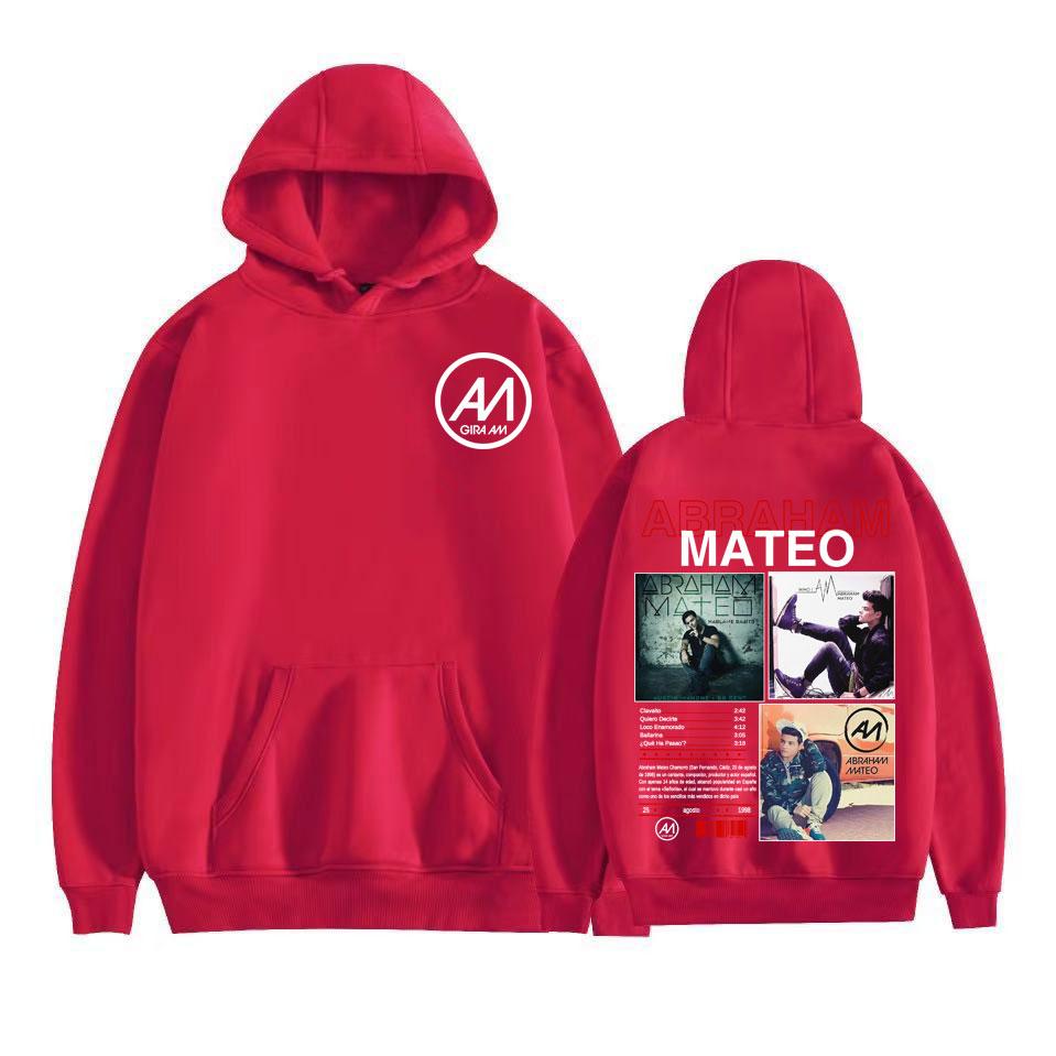 Rapper Abraham Mateo Music Album Graphic Hoodies Men's Clothing Vintage 90s Hip Hop Sweatshirts Fleece Oversized Hoodie Pullover