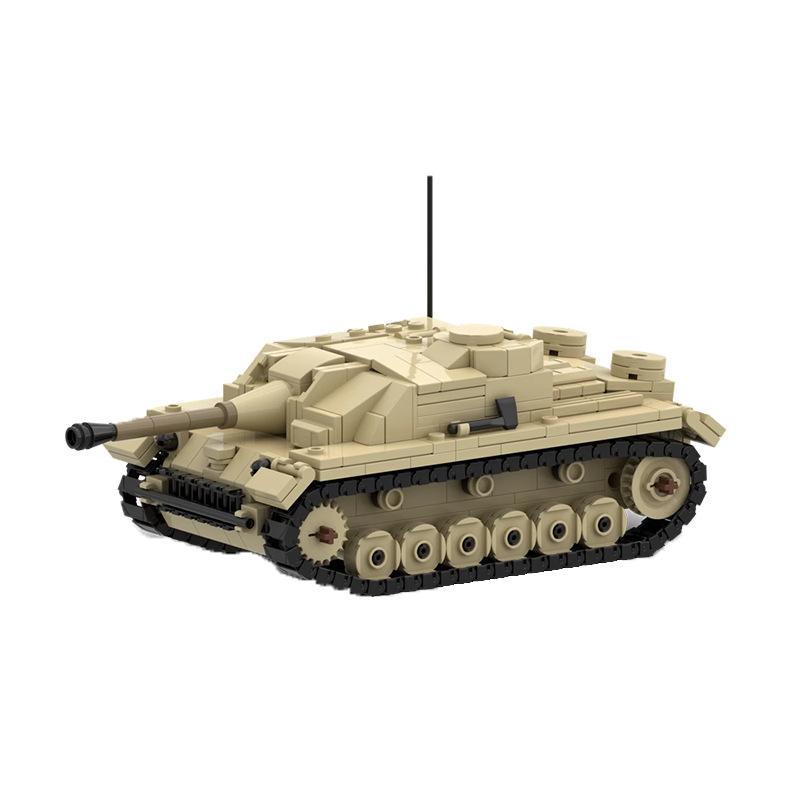 Горячий Военный Танк-штурмовик Stug III G Армии Германии WW2 Набор Строительных Блоков Гусеничная Бронированная Боевая Машина Игрушка для Детей