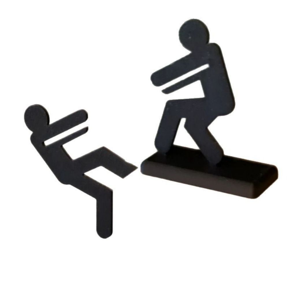 Line of Salvation Standing People Statue Cartoon Modern Sculpture Character  Home Deco