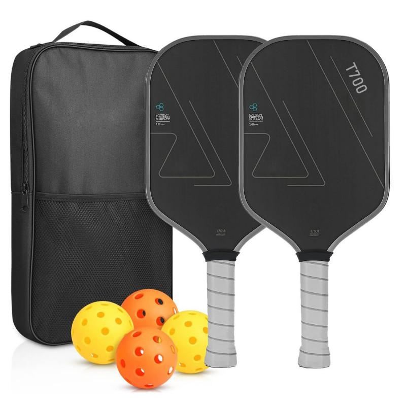 Pickleball Paddle T700 Carbon Fiber Composite Core Lightweight Outdoor Sport Racket Beginners Recreational Players
