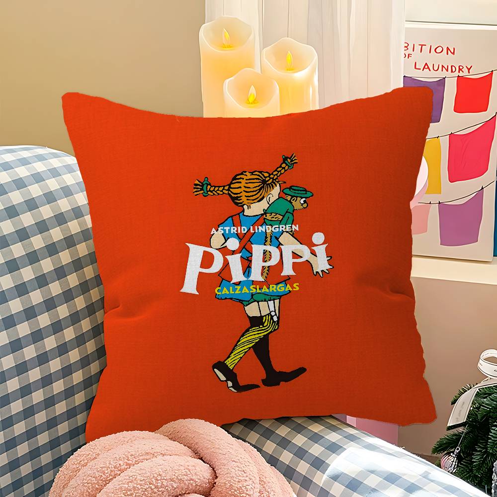 PPippi Longstocking Pillow Cover Design cushion Cover decor Holiday Decorati