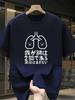Мужская повседневная футболка с коротким рукавом 2026 года, принт милые легкие и японский текст, летняя, повседневная, удобная, повседневная одежда, игривый дизайн