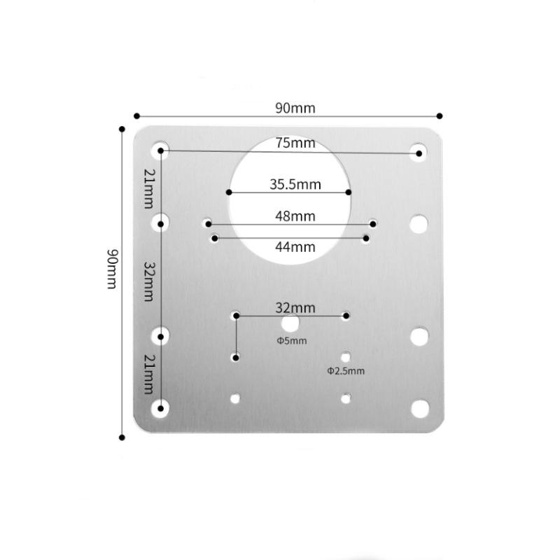 2/10Sets Stainless Steel Hinge Repair Plate Kits With Screw Cabinet Door Mounting Flat Fixing Brackets Furniture Hardware Tools