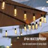 LED Solar String Lights IP44 Waterproof Outdoor Christmas Decoration Light Bulbs for Patio Gazebo Porch Camping