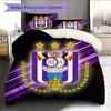 RSC Anderlecht  Узорный Комплект Постельного Белья Одеяло  Домашний Декор  Подарок (1 пододеяльник + 2 наволочки без наполнителя)