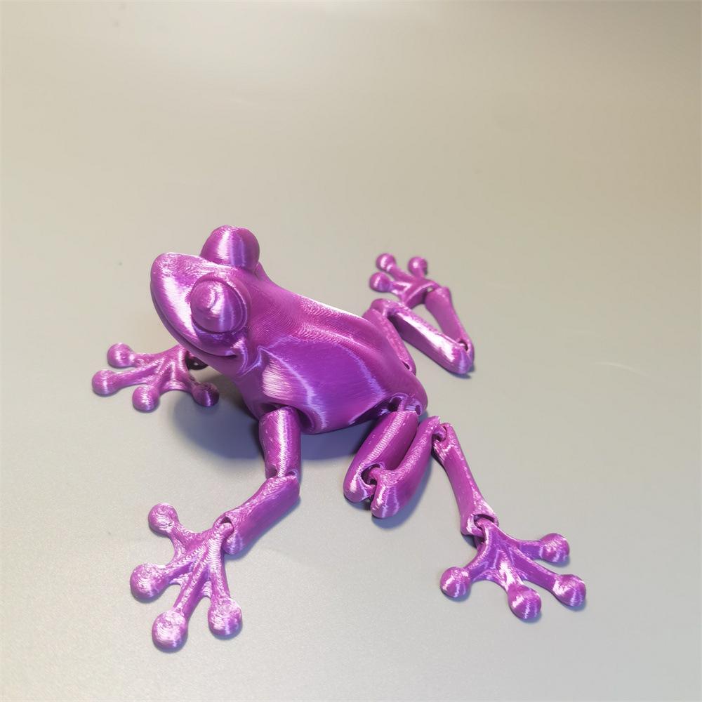 Реалистичная 3D-игрушка-лягушка с подвижными суставами - Настольное украшение и предмет коллекционирования