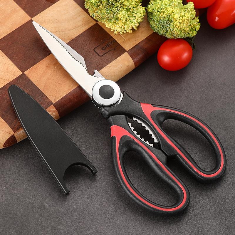 Сверхмощные кухонные ножницы, острые кухонные ножницы, универсальные ножницы из нержавеющей стали, кухонные ножницы для курицы, птицы, рыбы, мяса