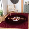 Ac Milan Customize Your Name Floor Mat Perfect for Game Room Playrooms Dining Room Kitchen Anti-slip Rug Anime Office Decor Perfect Gift for Women/Men