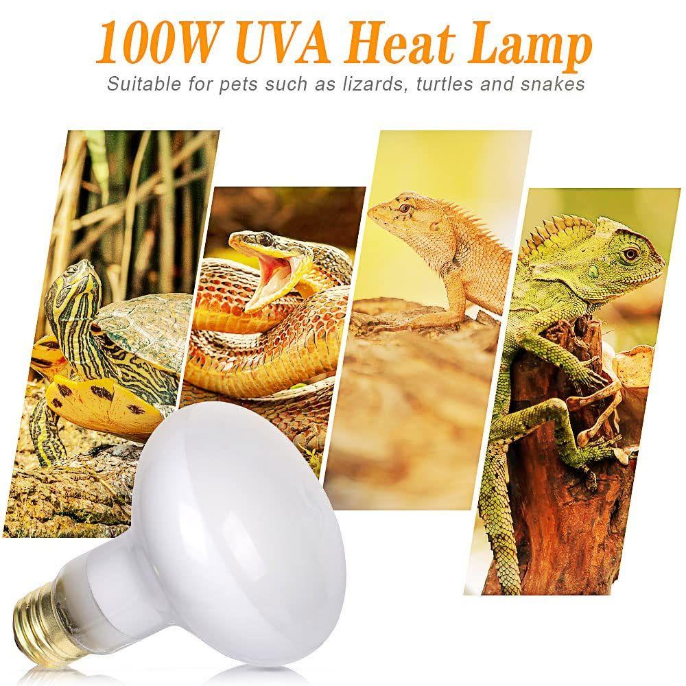 Practical Lizards Bird Snake Turtle Basking Heating Lamp Day Night UVA Reptile Lamp Bulb