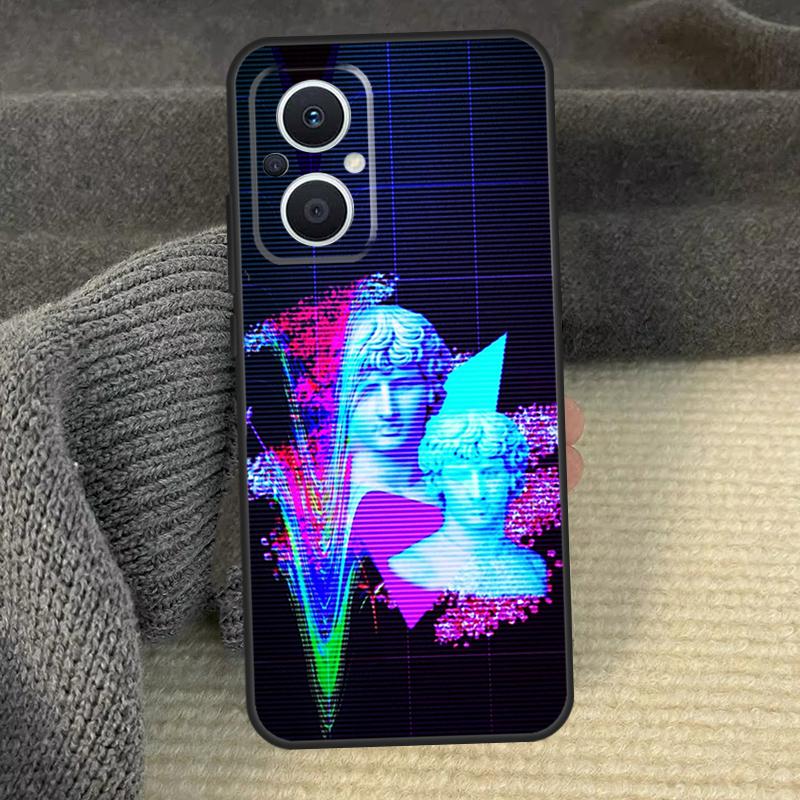 Vaporwave Art Phone Case For OPPO Reno 13 12 F 11 11F 8T 7 8 10 Pro OPPO Find X6 X8 Pro X3 X5 Lite Cover