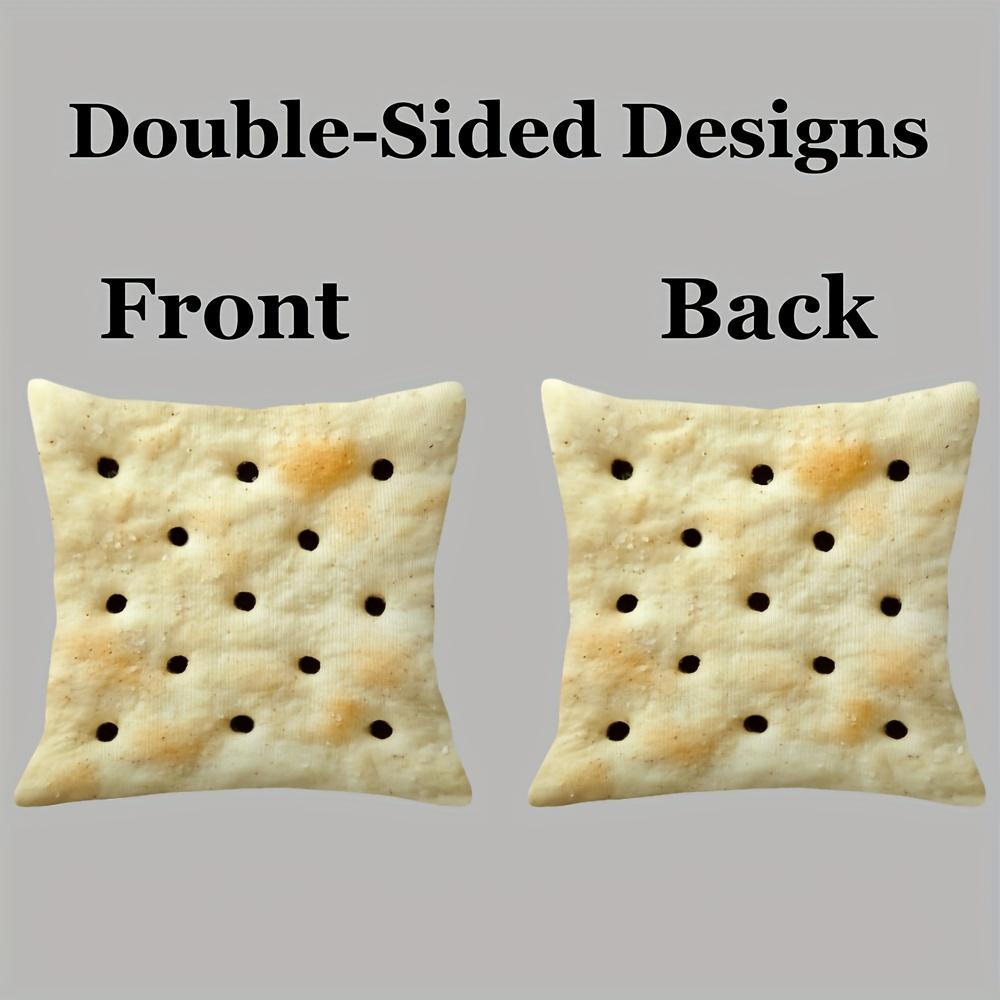 Toast Design Pillowcase, Zippered, Machine Washable For Sofa Bedroom Decor
