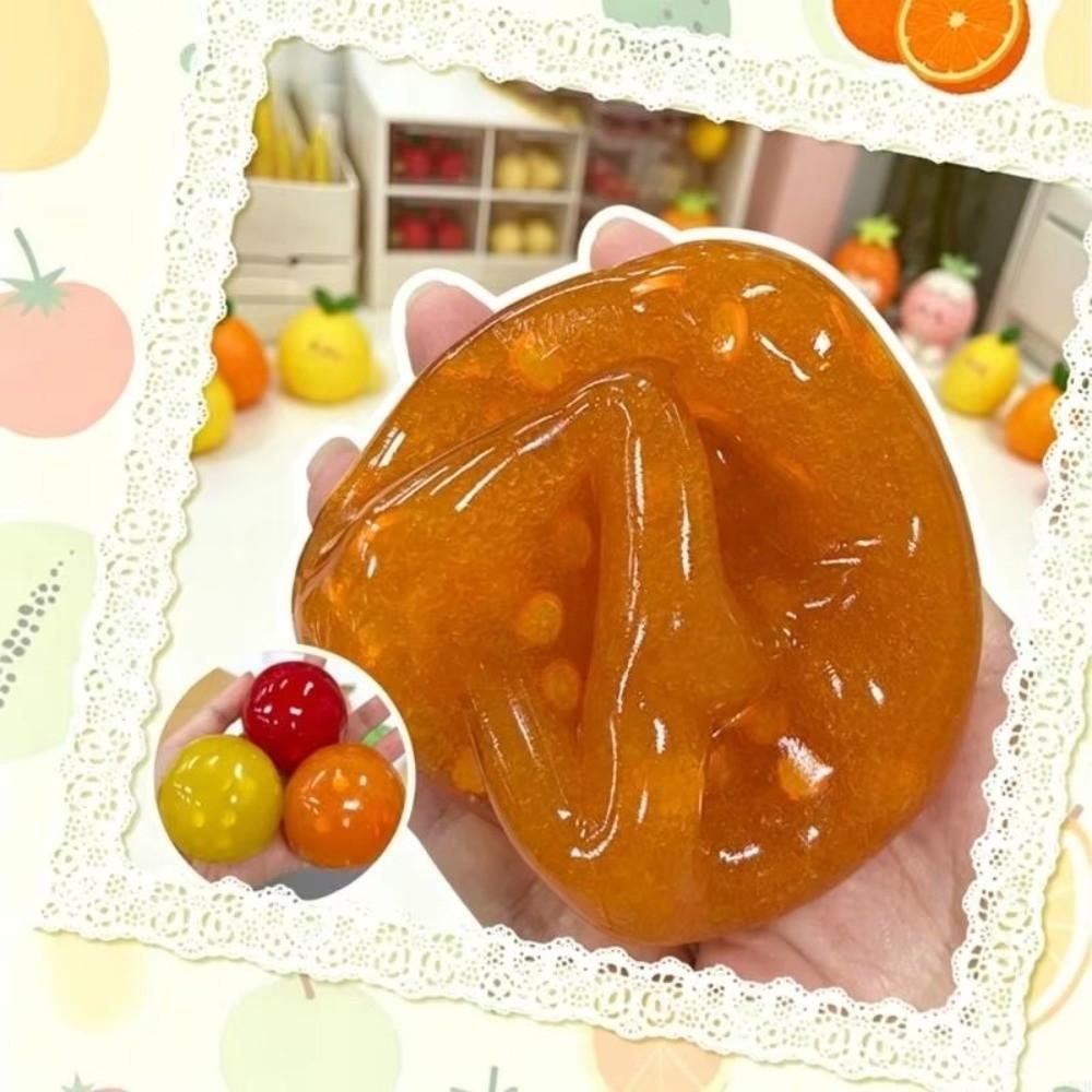 TPR Fruit Stress Balls Stress Relief Pinch Ball Fun Sugar Smoothie Ball Adults