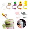 Good Sealing Straw Topper 10mm Straw Straw Tips Lids Reusable Straw Tips Covers  for Party Supplies