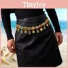 Gold Jewelry Arabic Women Alloy Acrylic Gem Waist Chain With Design Hollow