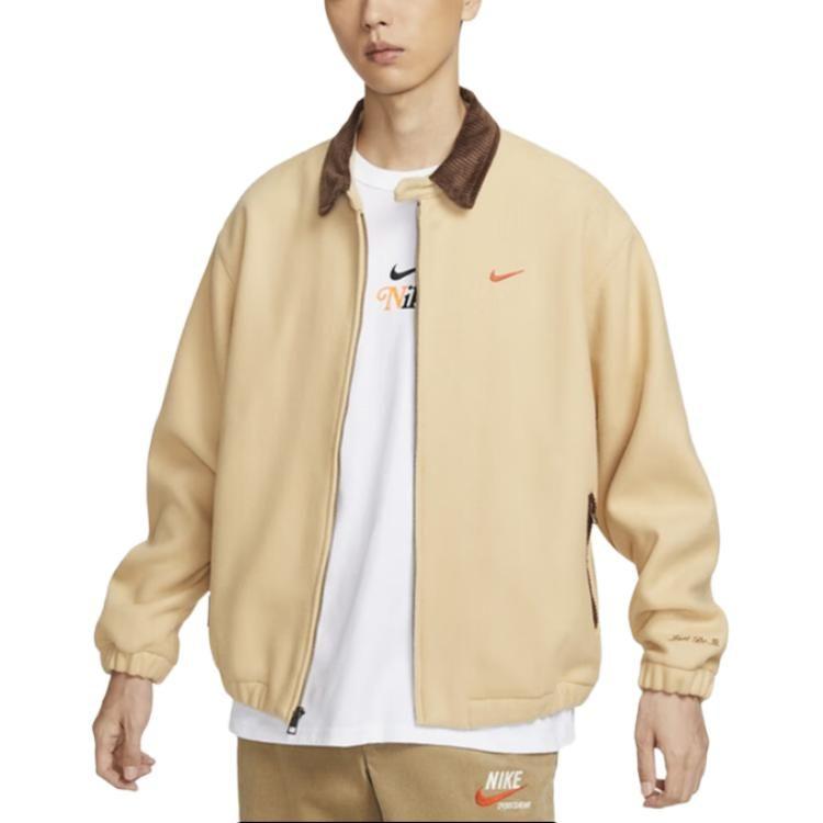Nike Плетеные куртки и пальто Мужские Хаки HQ4744-233
