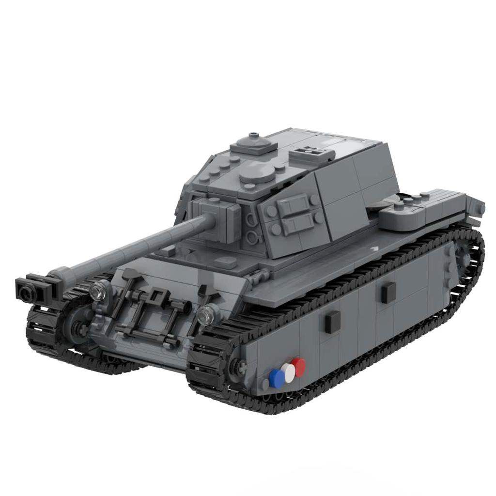 Ww1ww2 Французская Армия Танк AMX-13 CHAR B1 BIS Somua S35 AMX-30 Renault FT-17 ARL44 Lorraine 155 Бронированный Военный Строительный Блок Игрушка