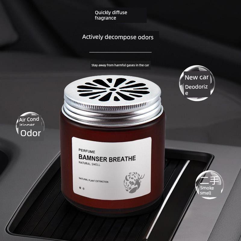 Car-Mounted Solid Fragrance Balm for Men with Scents Like Cologne, Ocean, Hilton, Gardenia, Osmanthus, and Jasmine