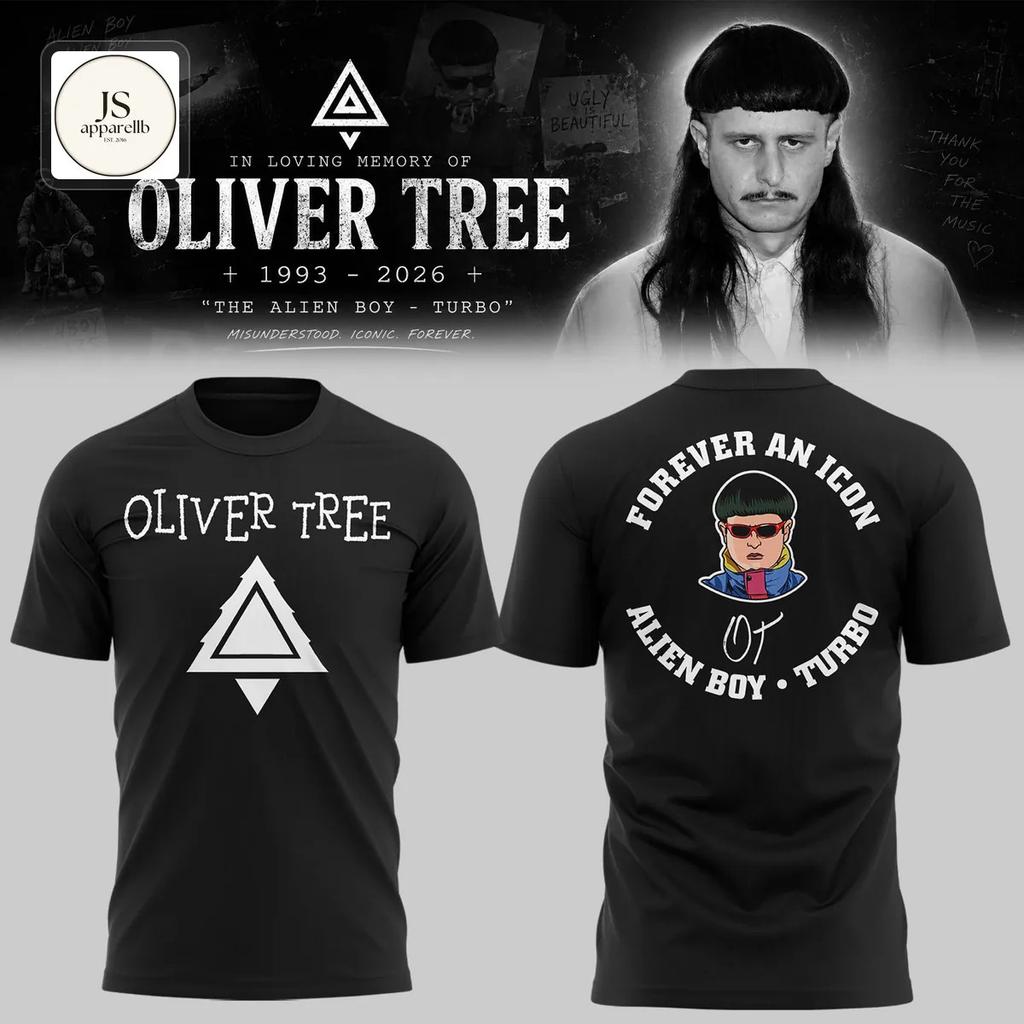 2 стороны черная Футболка Oliver Tree навсегда футболка с принтом VDF160