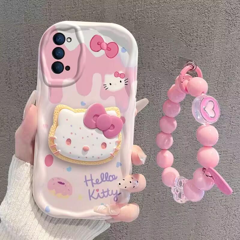 Hello Kitty Kuromi Держатель-цепочка Чехол Для Huawei Honor 400 Lite Pro X9B X8C X8B X8A X9D X7D X7B X7A X6B 90 Lite 5G Чехол
