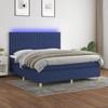 VidaXL Slat Bed Base with Mattress and LED, Upholstered Bed, Double Bed, Adult Bedroom Interior Bed, 3135619