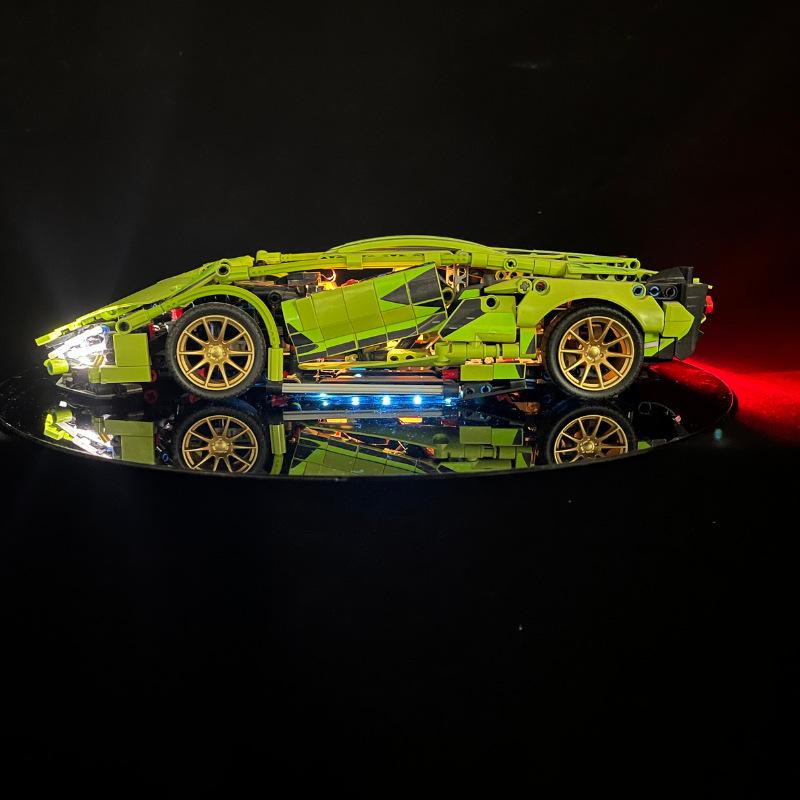 RC светодиодный свет для строительных блоков технических автомобилей 1:14 суперскоростных гоночных спортивных автомобилей, кубики, игрушки-лампы своими руками (НЕ ВКЛЮЧАЕТ АВТОМОБИЛЬ)