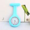 Unisex Silicone Gift Lapel Watches with Second Hand Nursing Fob Clip On Nurse Watch