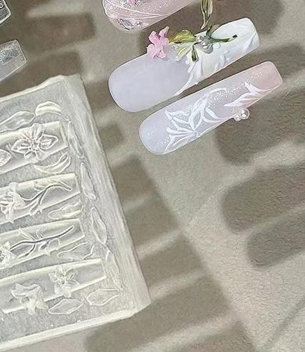 3D Форма Силиконовая Украшения для Нейл-арта DIY Шаблоны Дизайна Цветы Форма для Ногтей Ювелирные Изделия Ремесла Прозрачная Форма для Ногтей Инструмент