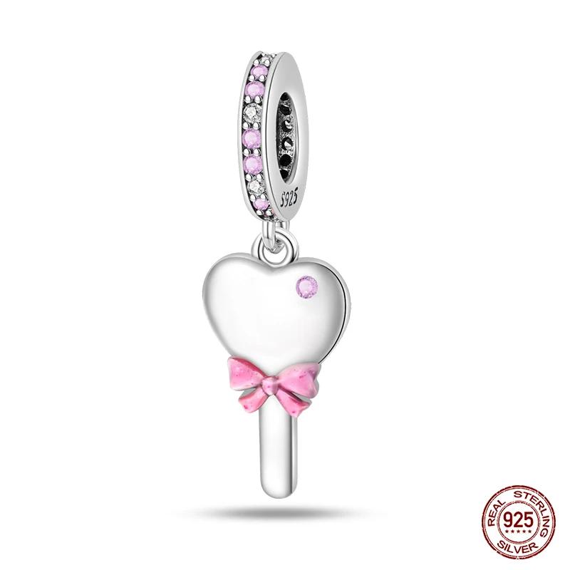 100% Copper Fashion Pink Princess Skirt Bag Lipstick Charms Beads Fit Original Bracelets Diy Jewelry Gifts