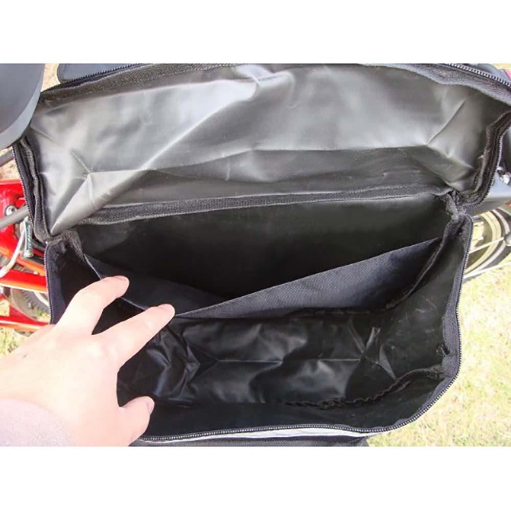 Waterproof Double Panniers Bag Bike Bicycle Cycling Rear Seat Saddle Package Red