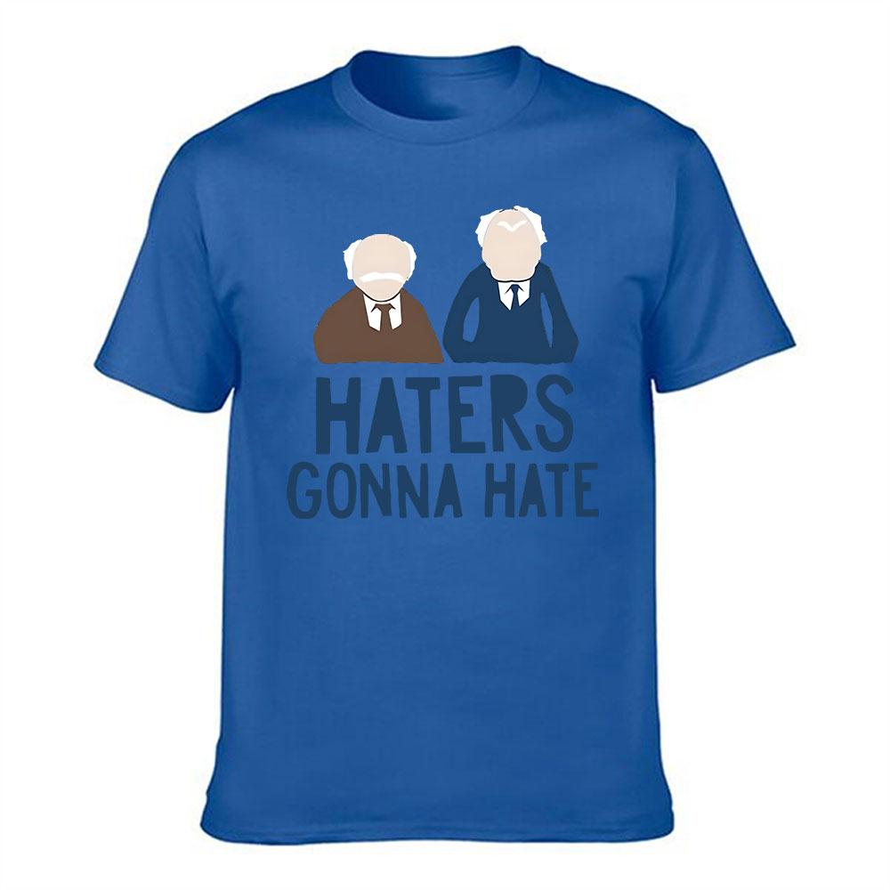 Unisexs Cotton Short Sleeve Tshirt Haters Gonna Hate Print Casual Crew Neck Tee For Daily Wear