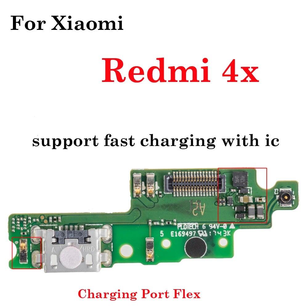 USB-док-станция, разъем для зарядного устройства, порт зарядки, громкость включения, выключения, материнская плата, гибкий кабель, динамик для Xiaomi Redmi 4X
