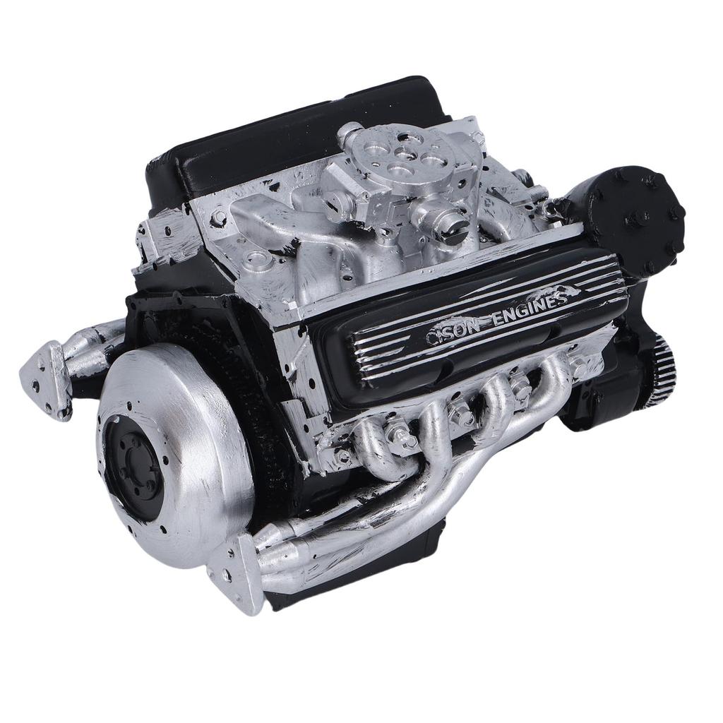 Смола для сборки двигателя V8 Модель автомобильного двигателя V8 Настольное украшение Домашнее украшение для подростков