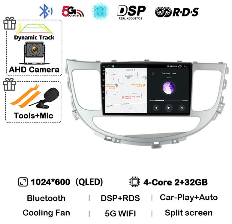 Android 14 Auto Carplay 4G+WIFI For Hyundai Rohens Genesis 2008-2013 Car Radio Multimedia Video Player GPS Navigation Stereo DSP