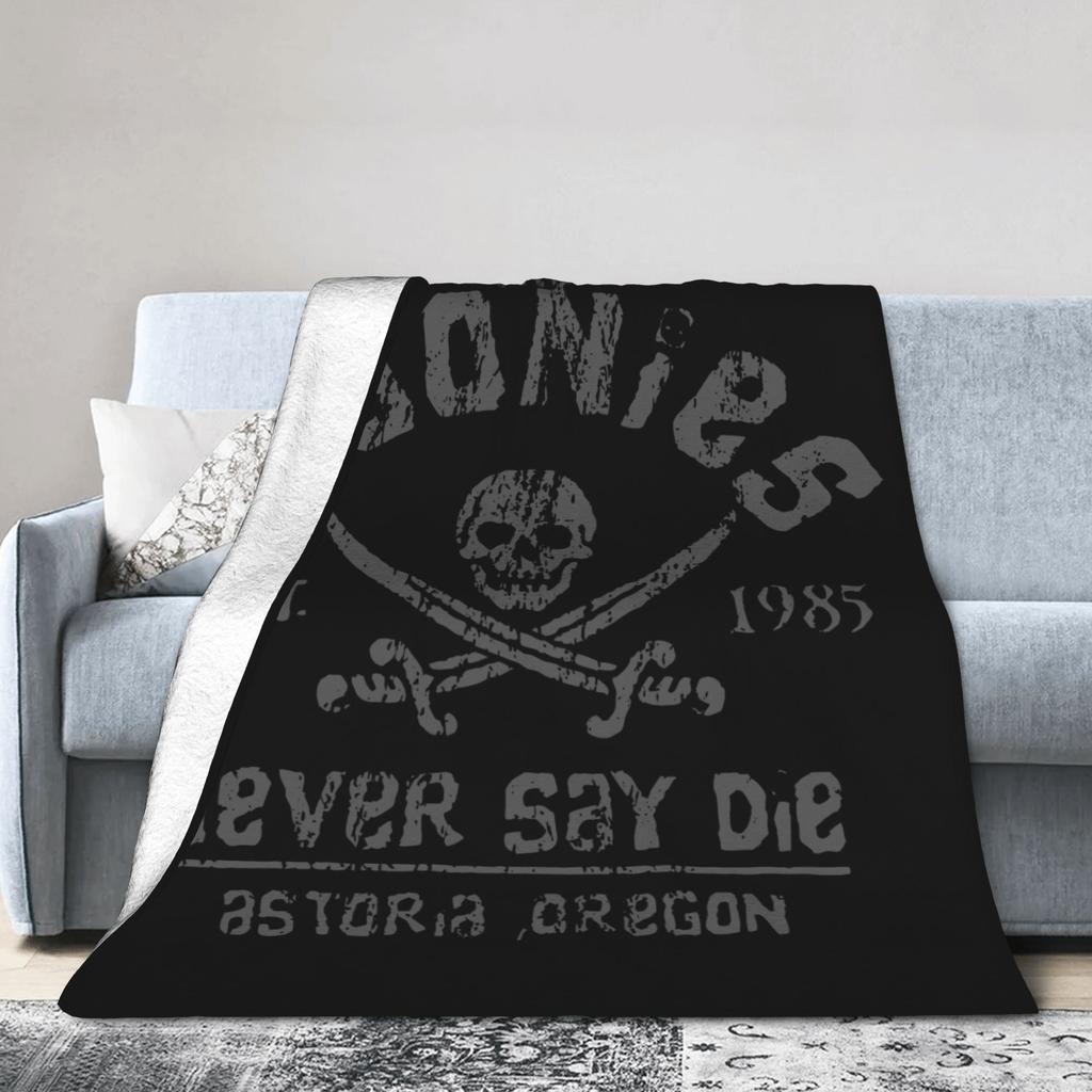 Пледы The Goonies Never Say Die Коралловый флис Плюшевое украшение Многофункциональные пледы для постельного белья Наружный коврик Кусок