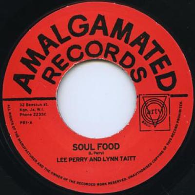 7-дюймовая пластинка LEE PERRY, LYNN TAITT / LYNN TAITT - Soul Food / Music Flames PR1 Amalgamated UK 1968 UK Регги, Ска и Даб