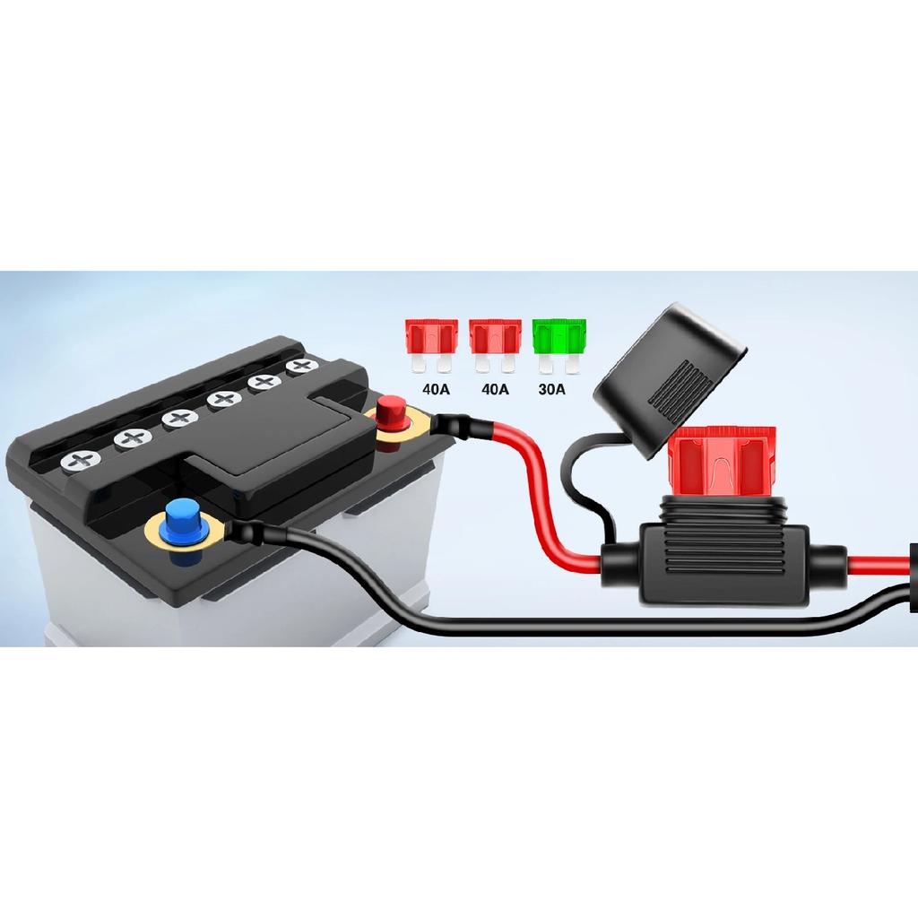 Nilight LED Light Bar Wiring Harness Kit 2 Lead Heavy Duty 12V On Off Switch Power Relay Blade Fuse for Off Road LED Work Light