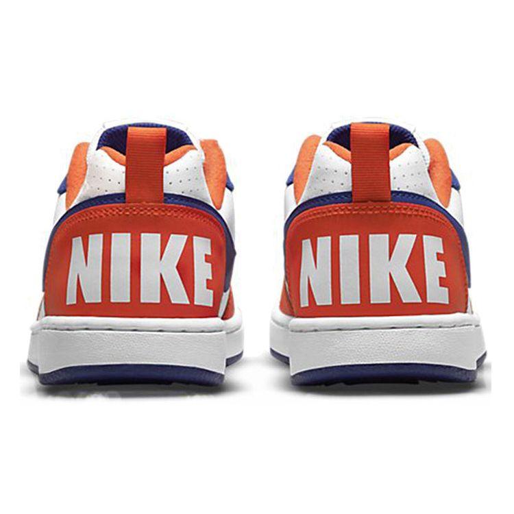 Nike Детские кроссовки Court Borough Low BG Team оранжевые Hyper Royal белые DN4245-141