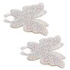 Crystal Butterfly Sticker Shiny Adhesive Hot Rhinestone for Decoration Clothing Automobile ComputerAB Color