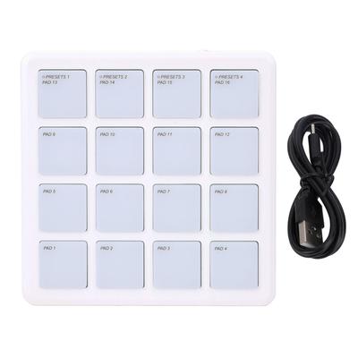Беспроводной MIDI-контроллер с подсветкой RGB, портативный USB-контроллер C MIDI, ударная панель для аранжировщика
