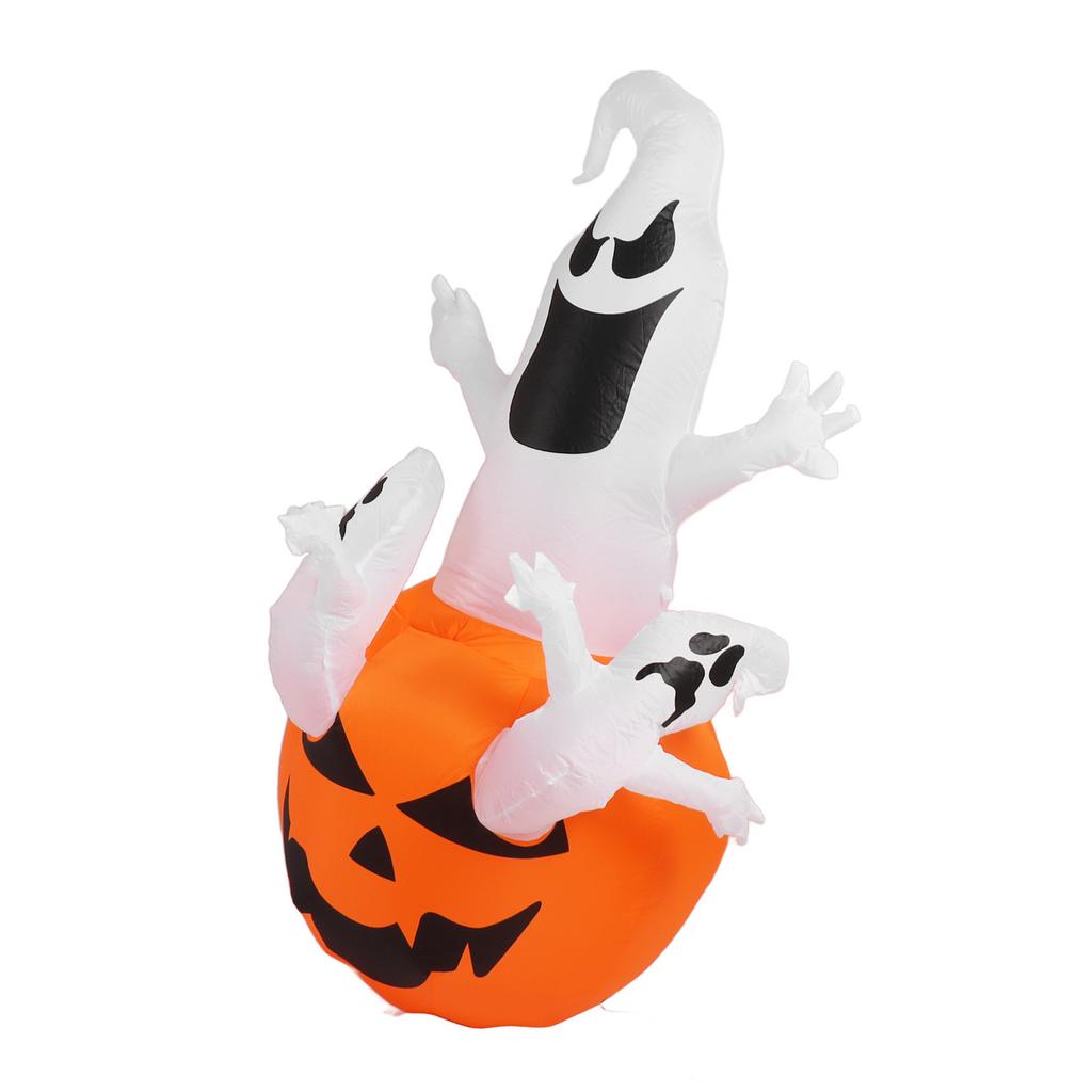 Надувной Хэллоуин Три белых призрака со светодиодной подсветкой 6 футов Хэллоуин надувной тыквенный привидение двор