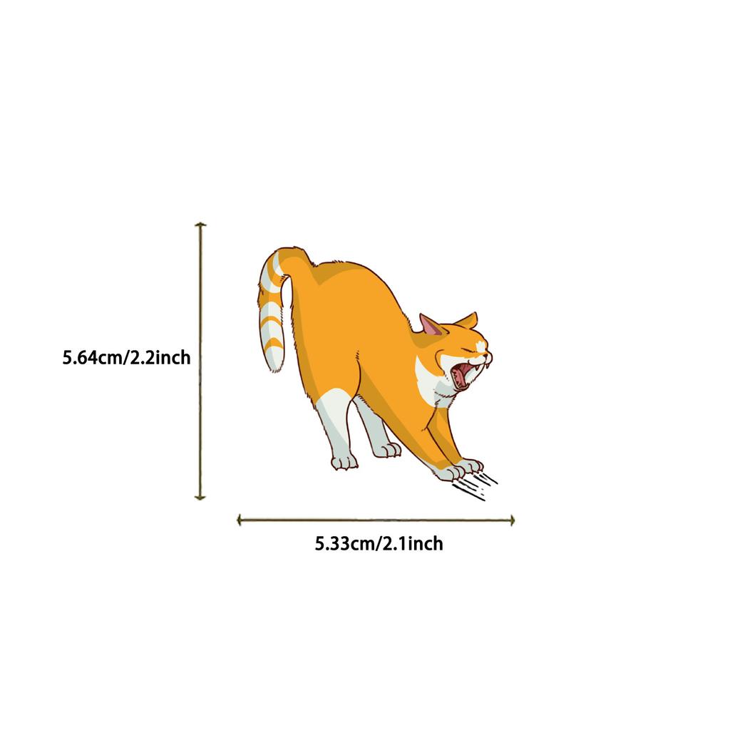 Набор из 50 прозрачных мультяшных наклеек для защиты от царапин когтями кошки, водонепроницаемые прозрачные ПЭТ-декоративные наклейки для ручной росписи, гитары, блокнота