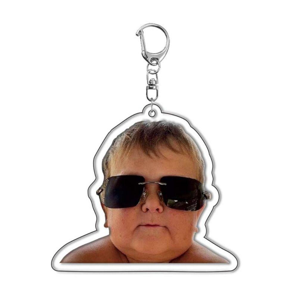Hasbulla Hasbulla Magomedov Keychain Merchandise Meme Acrylic Keyring Women's Jewelry