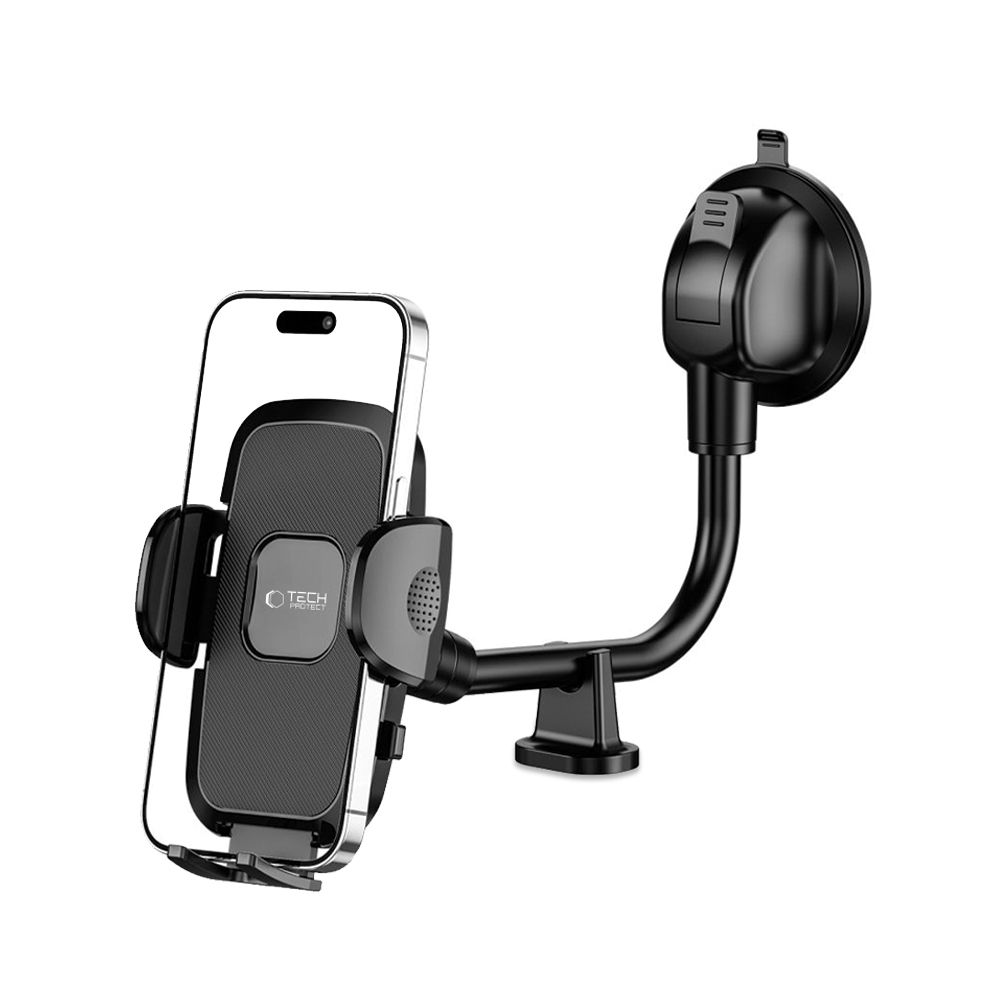 Tech-Protect V3 Universal Long Arm Windshield & Dashboard Car Mount Black