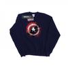 Womens/Ladies Avengers Captain America Art Shield Sweatshirt