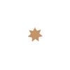 Decorative Object - Legeantdelafete - 7-pointed Star - MDF - 10x10cm - Brown