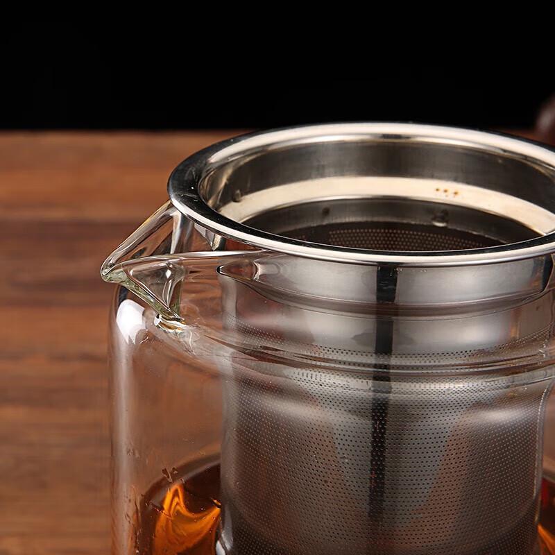 MINGRUN Heat-Resistant Glass Tea Infuser Pot