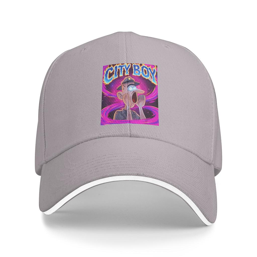 Summer Casual Baseball Cap City Boy Brainrot Meme Reaction Loud Funny Cartoon Outdoor Sunscreen y2k Cool Snapback Cap