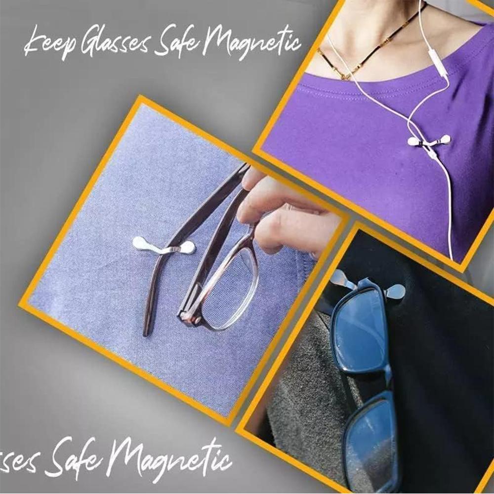 Магнитный держатель для очков Стильный и практичный аксессуар для тех, кто носит очки