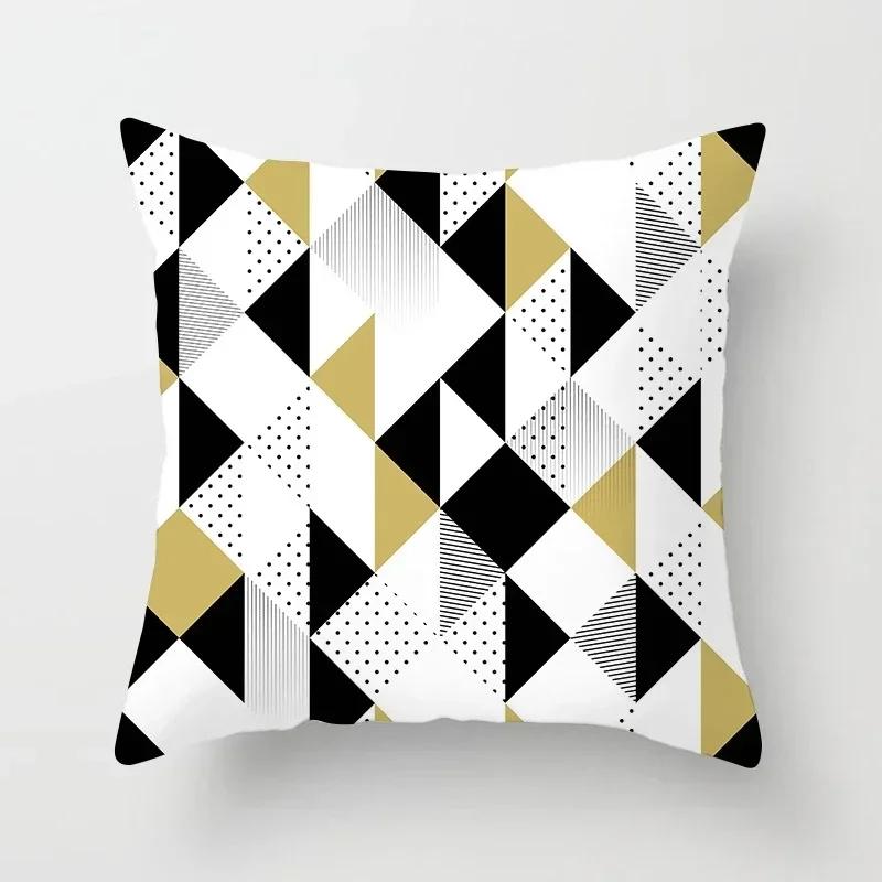 45*45cm Geometric Pillow Cover Abstract Pillow Case Throw Pillows for Living Room Sofa Home Decor Car Seat Pillowslip Hotel